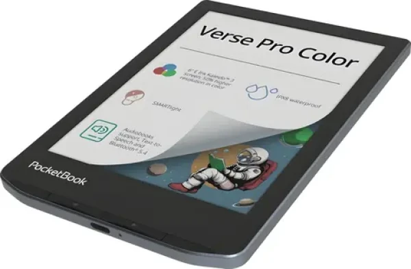 PocketBook Verse Pro Color Stormy Sea / Čítačka e-kníh / 6" / E Ink Kaleido 3 / 16GB / Wi-Fi / BT / IPX8 (PB634K3-1-WW)