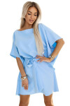 Dámske šaty 287-36 SOFIA - NUMOCO světle modrá 2XL/3XL