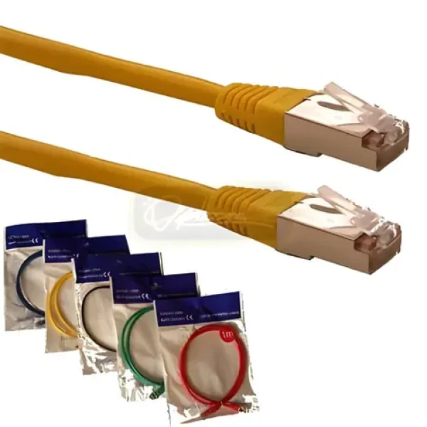 Optix FTP patch kábel Cat5e žltý / Patch kábel / 1 m (859558981615)