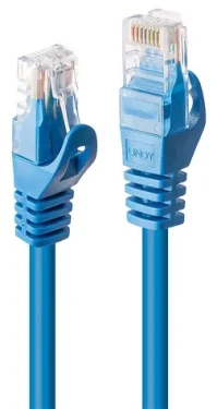 Lindy U/UTP Cat6 modrá / Sieťový kábel / 1 m / RJ-45 (48172)