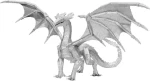 Metal Earth 3D Puzzle Premium Series: Oceľový drak