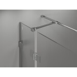 MEXEN/S - Lunar T sprchovací kút dvere krídlové ľavá 85 x 90, transparent, chróm 834T-085-090-01-00-L