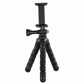 Hama Flex 2v1 14cm čierna/mini statív pre smartphone a GoPro kamery (4609-H)