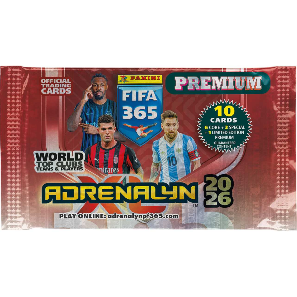Panini FIFA 365 2025-2026 Adrenalyn karty Premium packet