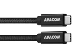 Avacom Dátový a nabíjací kábel USB Type-C - USB Type-C čierna / 100cm / 100W E-Mark / USB 3.2 Gen 2 (DCUS-TPCC-10K100W)
