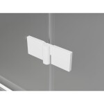 MEXEN/S - Lunar T sprchovací kút dvere krídlové pravá 135 x 90, transparent, biela 834T-135-090-20-00-P