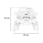 Mamido Detské elektrické autíčko Buggy Champion 24V štvormiestne biele