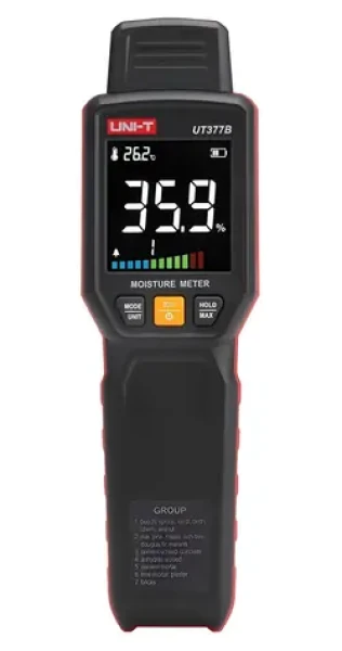 UNI-T UT377B / Merač vlhkosti dreva / hrotová sonda / 7,0-54,8% / LCD displej (UT377B)