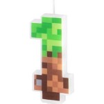 Sviečka Minecraft 7cm číslo 1 - Party Pal