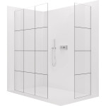 CERANO - Sprchová zástena Walk-in Crystal TL/P - 8 mm - bezvzperový systém - chróm, industriálne sklo - 150x110x200 CER-8050BD4836
