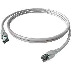 Easylan CP1KABABA0015 RJ45 sieťové káble, prepojovacie káble CAT 6A S/FTP 1.50 m sivá dvojžilový tienený, bez halogénov, samozhášavý 1 ks; CP1KABABA0015