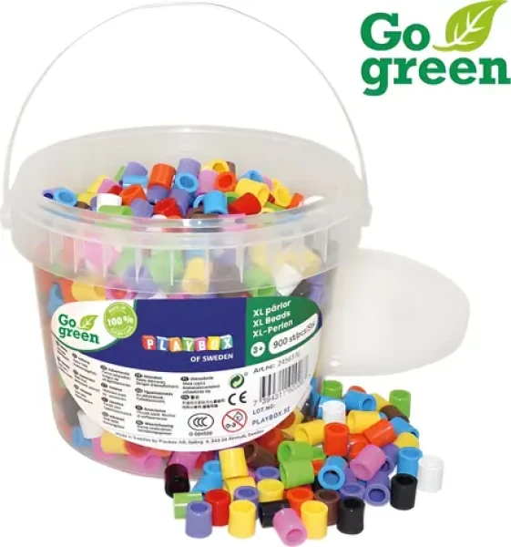 PLAYBOX Zažehľovacie korálky Go Green XL vo vedre