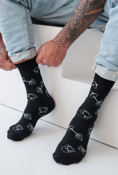 Milena Avangard 0125-110 Telesná výchova ponožky 39-46 černá 39-42