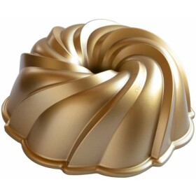 Nordic Ware Hliníková forma na bábovku Swirl Gold