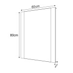 SAPHO - DURANGO zrkadlo s LED osvetlením 60x80cm, bezdotykový sensor DG060