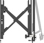 Vision Montážna sada na stenu čierna / Držiak displeja na stenu / 45-86" / uzamykateľný / oceľ (VFM-VW6X4/2)