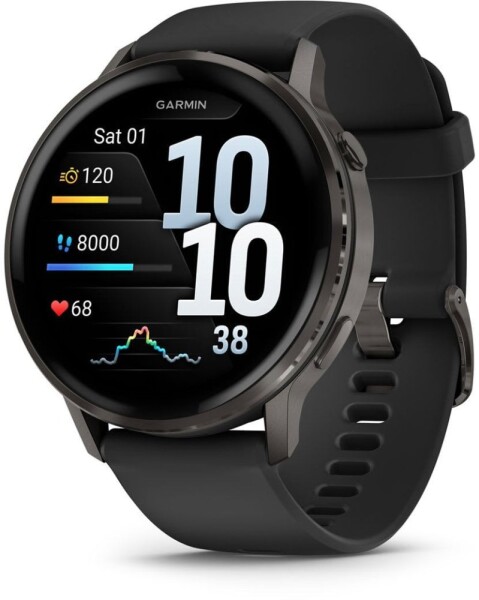 Garmin Venu 4 45 mm čierne/bridlicovo sivá