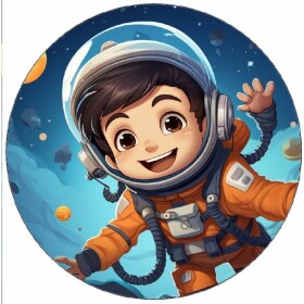 Jedlý papier – malý astronaut, 19,5 cm - Pictu Hap
