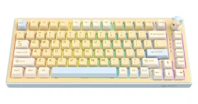 ONIKUMA MT707 žltá / Herná klávesnica / mechanická / hot-swap / 2,4 GHz / RGB (MT707 (yellow))