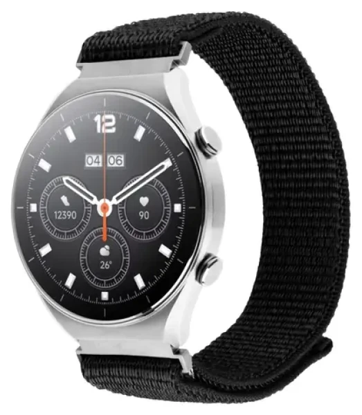 FIXED Nylon Sporty Strap 18mm čierny / Nylonový remienok / Quick Release / pre smartwatch / 16-21 cm (FIXNST2-18MM-BK)