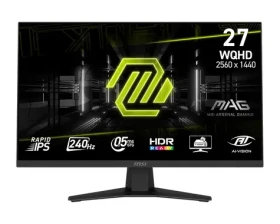 27" MSI MAG 274QFDE X24 čierna / WQHD / IPS / 16:9 / 0.5ms / 1000:1 / 250cd-m2 / HDMI + DP / VESA (9S6-3CE41H-018)