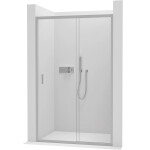 CERANO - Sprchové posuvné dvere Varone LINE Ľ/P - 6 mm - chróm, transparentné sklo - 110x195 CER-478069