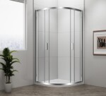 POLYSAN - EASY štvrťkruhová sprchová zástena 800x800, L/R, číre sklo EL2515