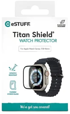 ESTUFF Titan Shield pre Apple Watch Series 4/5/6/SE 44mm / Ochranné sklo / Hybridné / 9H (ES501022)