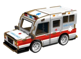 2KIDS TOYS 3D drevená skladačka Sanitka
