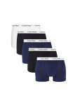 Pánske boxerky 5 pack NB2877A - Calvin Klein S černo-bílo-modrá