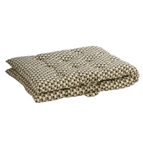 MADAM STOLTZ Bavlnený matrac Off white / Green / Burgundy 70 × 180 cm