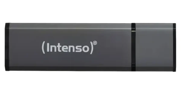 INTENSO Alu Line 64GB antracitová / Flash disk / USB 2.0 / čítanie 28 MB/s / zápis 6,5 MB/s (3521491)