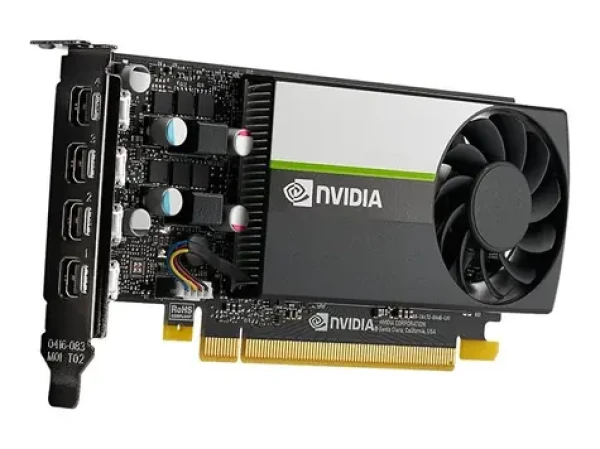 PNY Nvidia T1000 LowProfile 4GB / Nvidia Quadro T1000 4GB / 4GB GDDR6 / PCIe x16 3.0 / 4X mini DP (VCNT1000-PB)