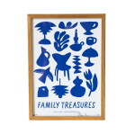 Bella Rose Signovaný umělecký tisk Family Treasures Blue A4