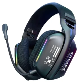 Onikuma GT808 čierna / Herné slúchadlá / Bluetooth 5.3 / 2,4 GHz / RGB / mikrofón (GT808 Black)