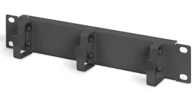 Digitus 10" panel pre správu káblov čierny / Rack príslušenstvo / 1U / 3 káblové krúžky (DN-10-ORG-1U-B)