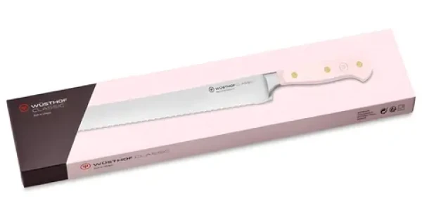 Wüsthof CLASSIC COLOUR Pink Himalayan Salt / Nôž na chlieb / 20 cm / Dvojito vlnkované ostrie / Kovaná oceľ (1061706423)