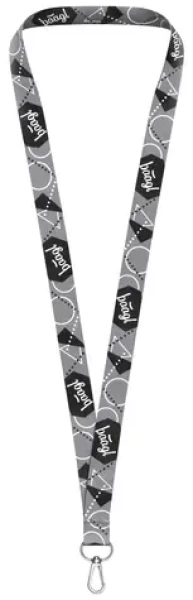 BAAGL Prívesok na kľúče dlhý – lanyard sivá (A-7772)