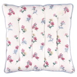 GREEN GATE Sedák na stoličku Portia White 40 x 40 cm