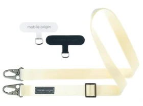 Mobile Origin Lanyard tape 25mm šnúrka biela / 84 - 165cm (LYT-UNI-WHT)