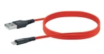 Schwaiger USB-A - Lightning červená / Dátový kábel / 1,2 m / MFi certifikácia / nylonový oplet / 2,4 A (LPRO410501)