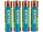 Extol- Energy Batérie alkalické ULTRA+ 1.5V AAA (LR03) 4ks (EX42010)