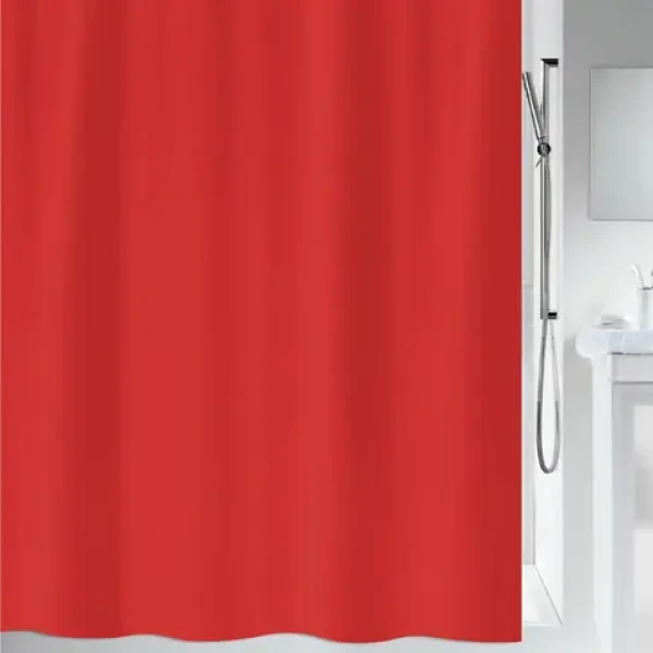 Spirella Primo sprchový záves 120 x 200 cm červený/polyester (7610583125330)