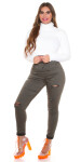 Curvy Girls! Sexy Slim Fit Fashion Jeans KHAKI