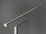 MEXEN/S - Kioto Sprchová zástena WALK-IN 120 x 85 x 40, transparent, nikel kefovaná 800-120-085-221-97-00-040