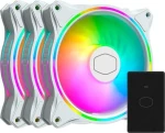 Cooler Master MasterFan MF120 Halo 3 ks + húb / Ventilátor / 120 mm / ARGB / Rifle Bearing / 30 dB / 4-pin PWM (MFL-B2DW-183PA-R1)