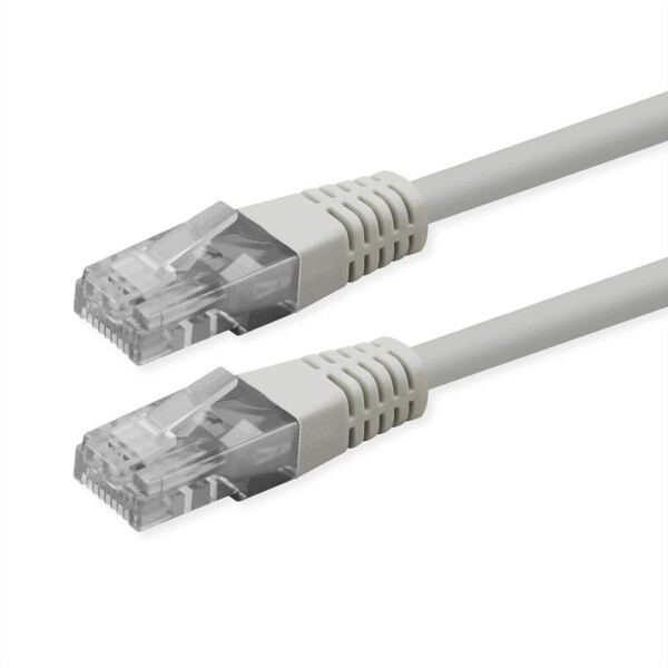 Roline 21.51.1546 RJ45 sieťové káble, prepojovacie káble CAT 6 U/UTP 2 m biela netienený 1 ks; 21.51.1546