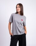 Carhartt WIP W' S/S Heart Patch T-Shirt Grey Heather/Red M