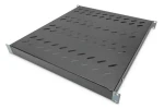 Digitus Polica do racku 1U čierna / Rack polica 19” / Hĺbka 500-780 mm / Nosnosť 50 kg / Oceľ (DN-97647)