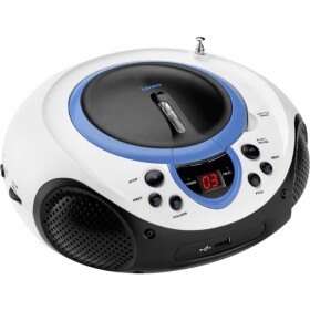 Lenco SCD-38 USB modrá / FM rádio / CD prehrávač / 2x2W / 3.5mm jack / USB (SCD38USBBL)